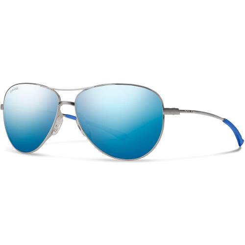 Smith Optics Langley Sunglasses Matte Ruthenium; Polarized Blue Mirror