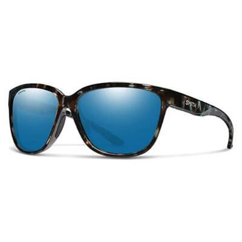 Smith Monterey Sunglasses Sky Tortoise Chromapop Glass Polarized Blue Mirror