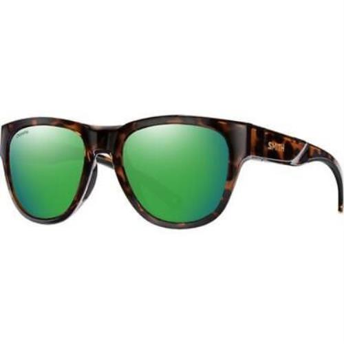 Smith Rockaway Sunglasses Tortoise Chromapop Polarized Green Mirror