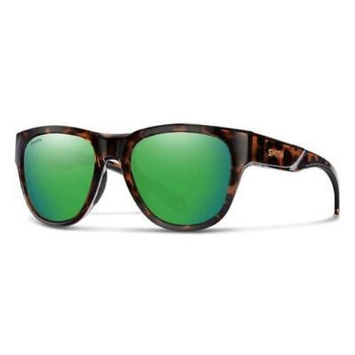 Smith Rockaway Sunglasses Tortoise Chromapop Glass Polarized Green Mirror
