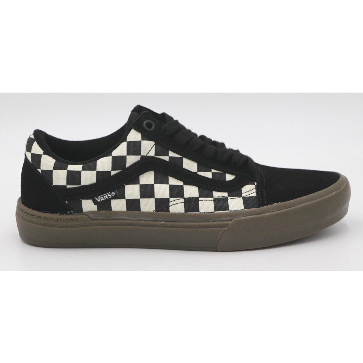 Vans Bmx Old Skool Checkerboard Black Dark Gum Shoes