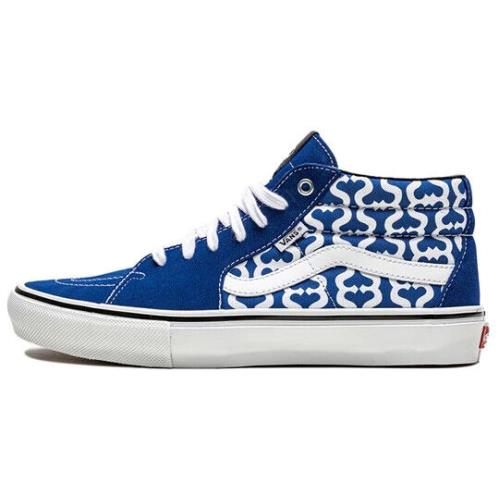 Men`s Vans Supreme x Grosso Mid `monogram S - Royal` VN0A5KS15YE - Blue