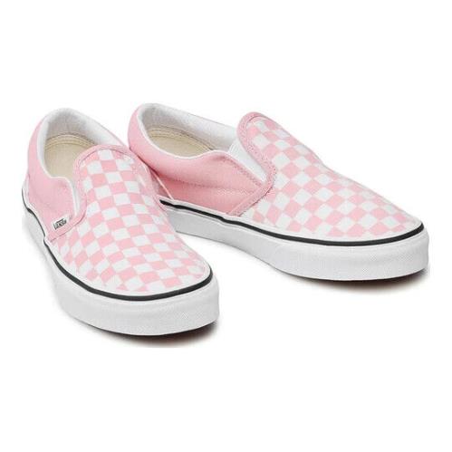 Men`s Vans Classic Slip-on Low-top Sneakers K Pink/white vn0a4uh899h - Pink