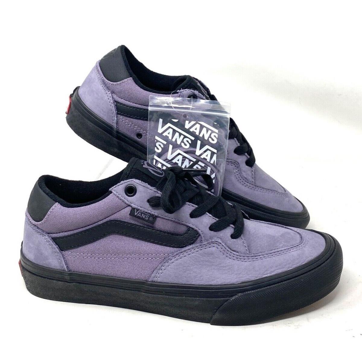 Vans Rowan Sneakers Suede Canvas Purple Women`s Skate Shoes Low Top VN0A5JICBI6