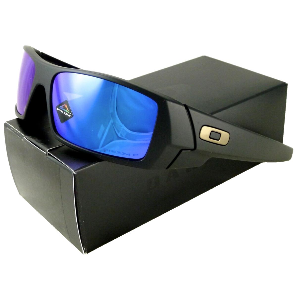Oakley Gascan Sunglass Matte Black l Prizm Sapphire Polarized OO9014-50 - Frame: Matte Black, Lens: