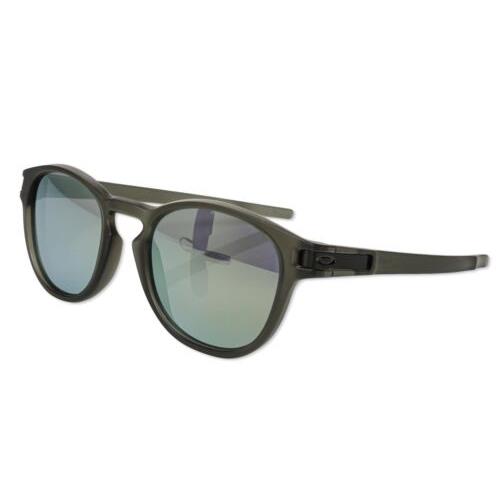 Oakley 303378 OO9349-03 Latch Low Bridge Fit Round Sunglasses - Matte Olive, Frame: Black