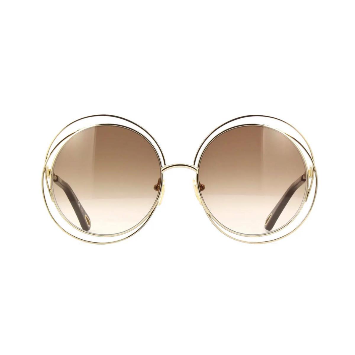 Chloé Chlo Carlina CH0045S Gold/brown Shaded 004 Sunglasses