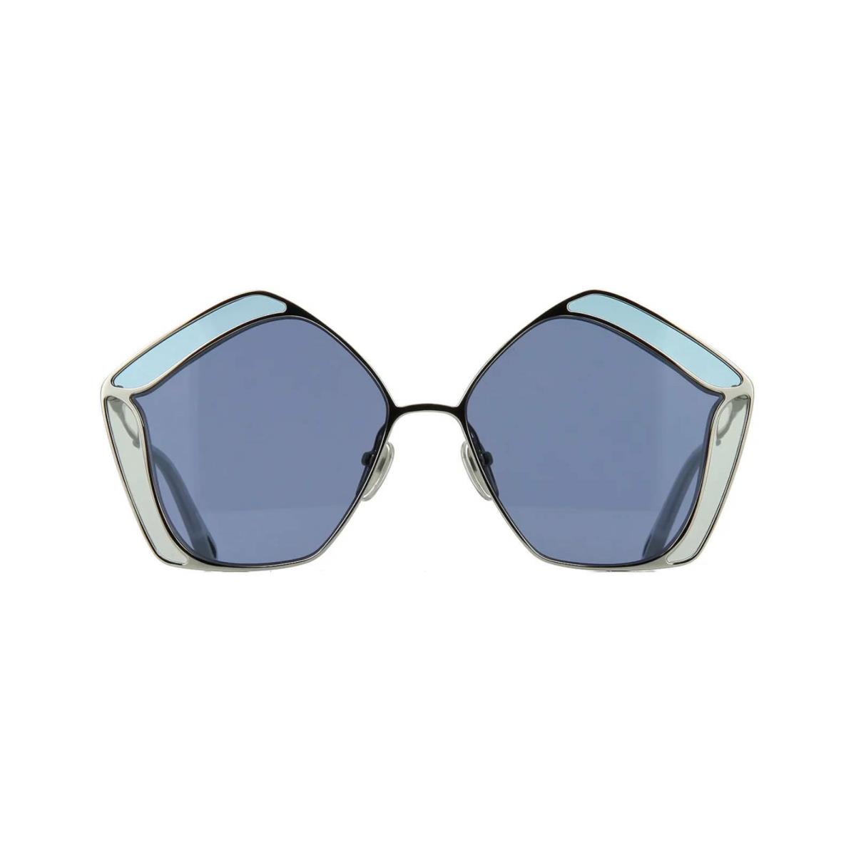 Chloe Gemma CH0026S Silver/blue and Grey 001 Sunglasses