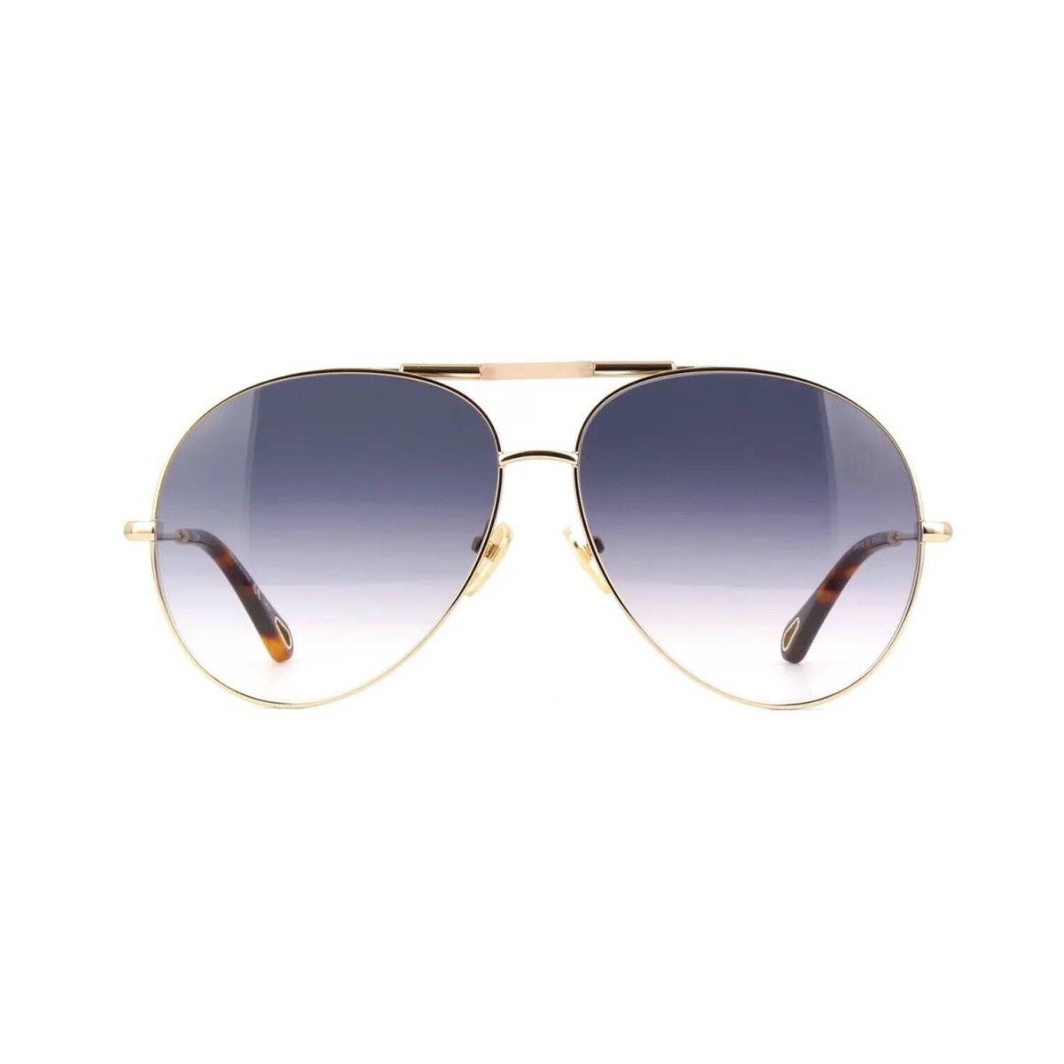 Chloé Chlo CH0113S Gold/blue Shaded 001 Sunglasses