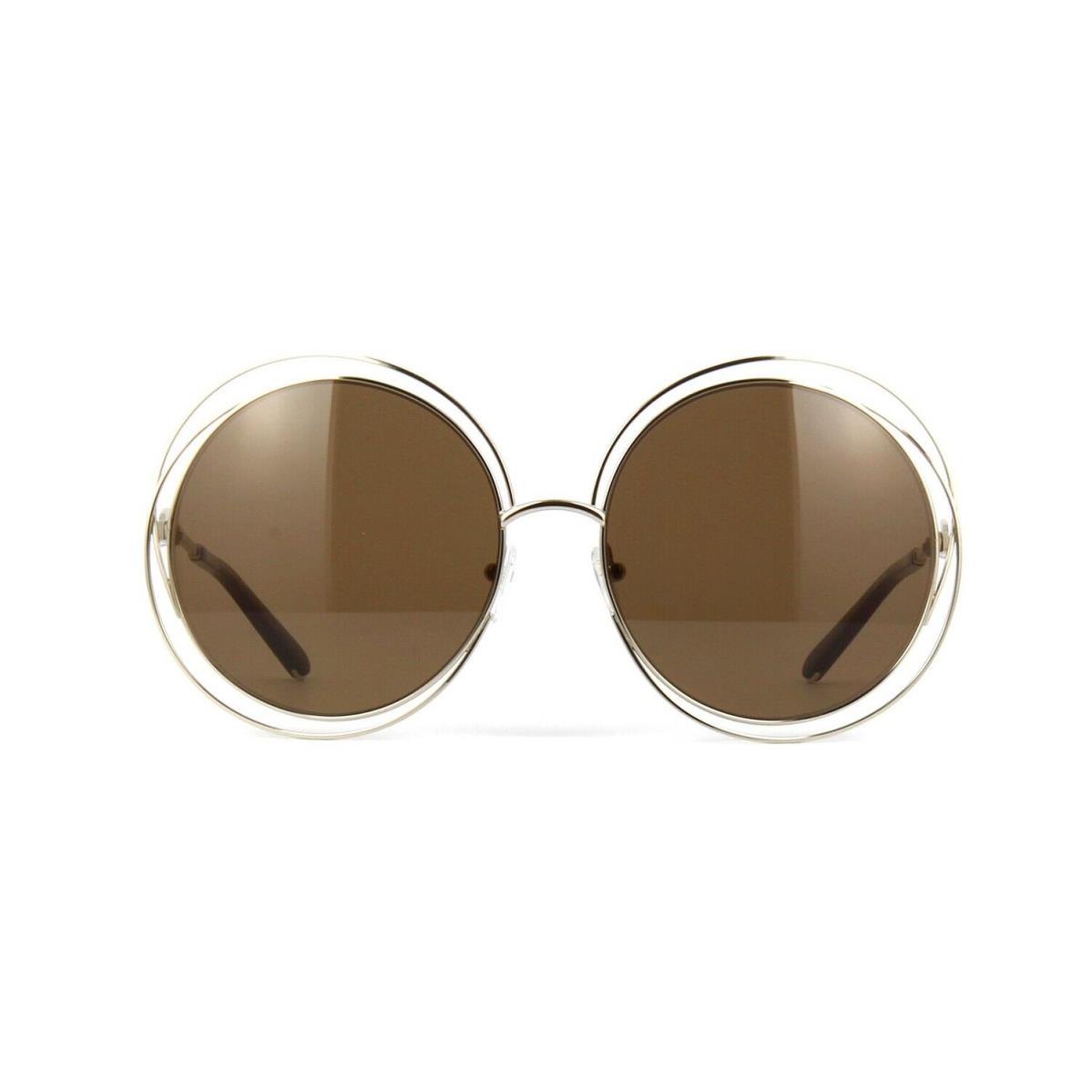Chloé Chlo Carlina CE114S Gold/dark Brown 743 Sunglasses