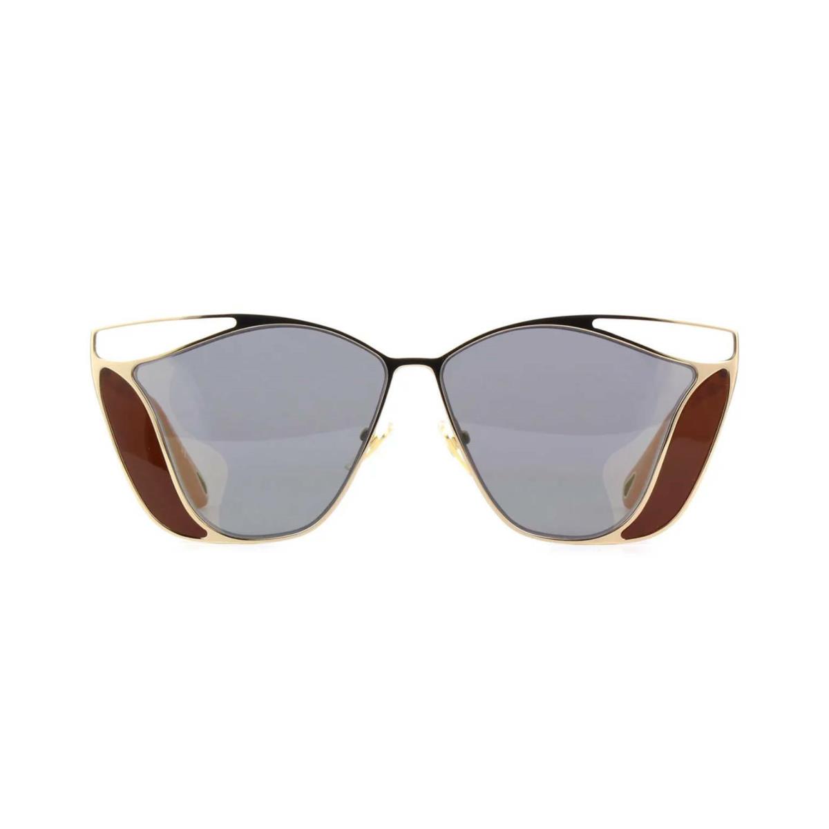 Chloe Gemma CH0049S Gold/grey Yellow Mirror and Brown 002 Sunglasses
