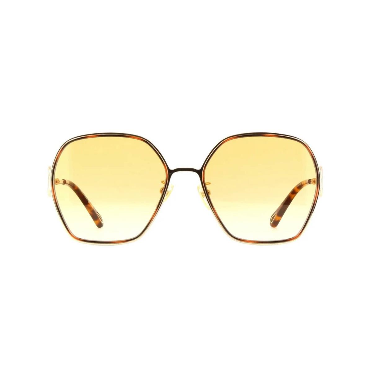 Chloé Chlo CH0146S Gold with Havana/orange Shaded 002 Sunglasses