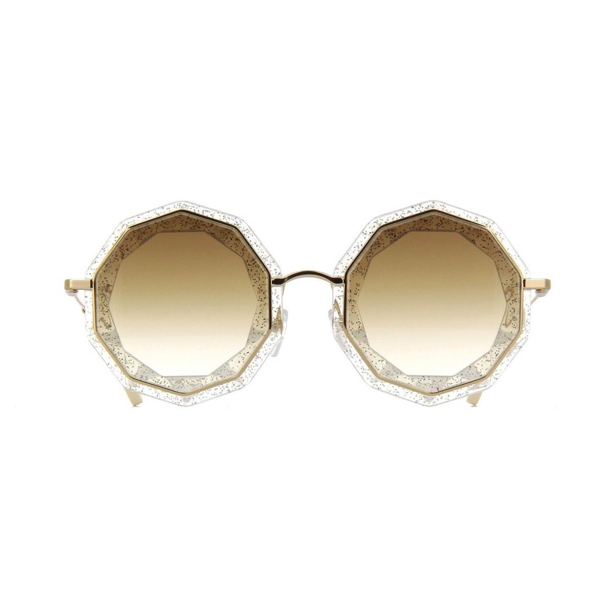 Chloé Chlo Rosie CE160S Transparent Grey Glitter/brown Shaded 859 Sunglasses