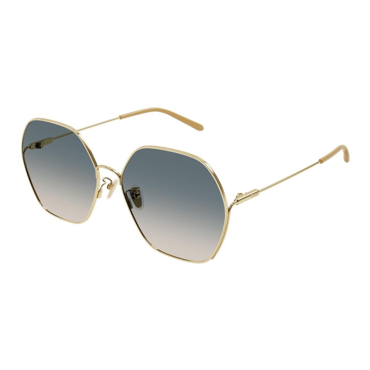 Chlo CH0169SA Gold/green Blue Shaded 002 Sunglasses by Chloé