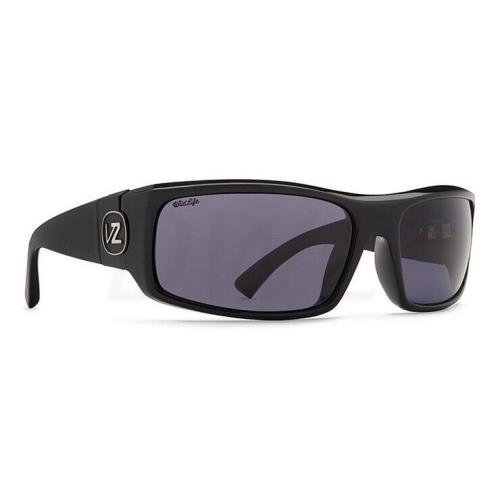 Von Zipper Kickstand Sunglasses Black Gloss / Wildlife Vintage Grey Polarized - Frame: Blacks, Lens: Grays
