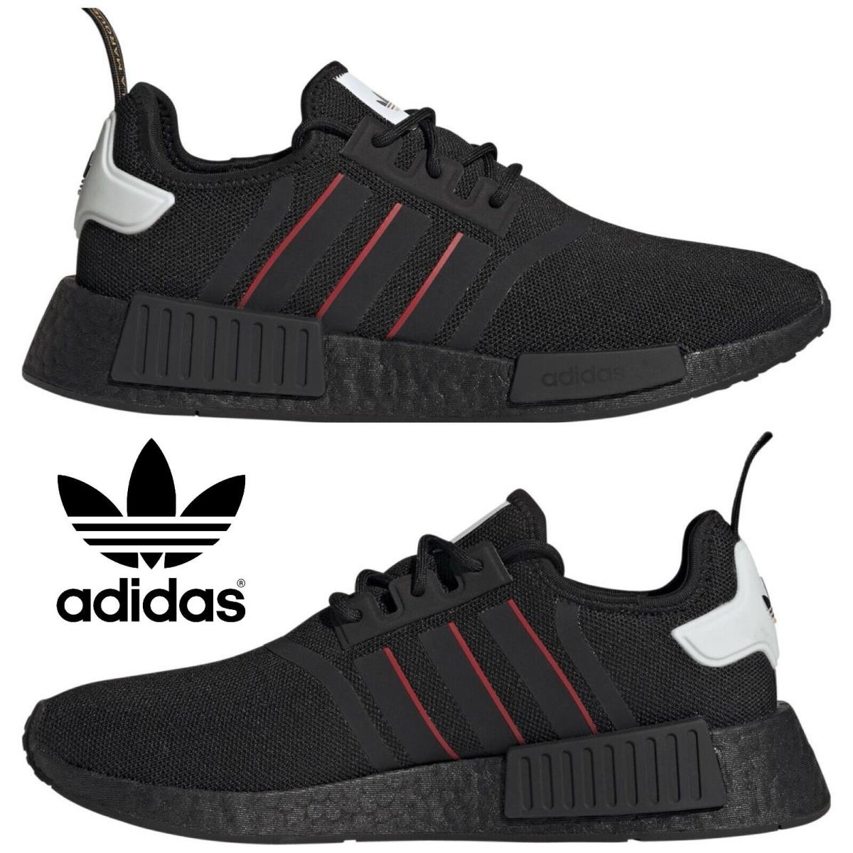 Adidas Originals Nmd R1 Men`s Sneakers Running Shoes Gym Casual Sport Black Red - Black, Manufacturer: Black/Red