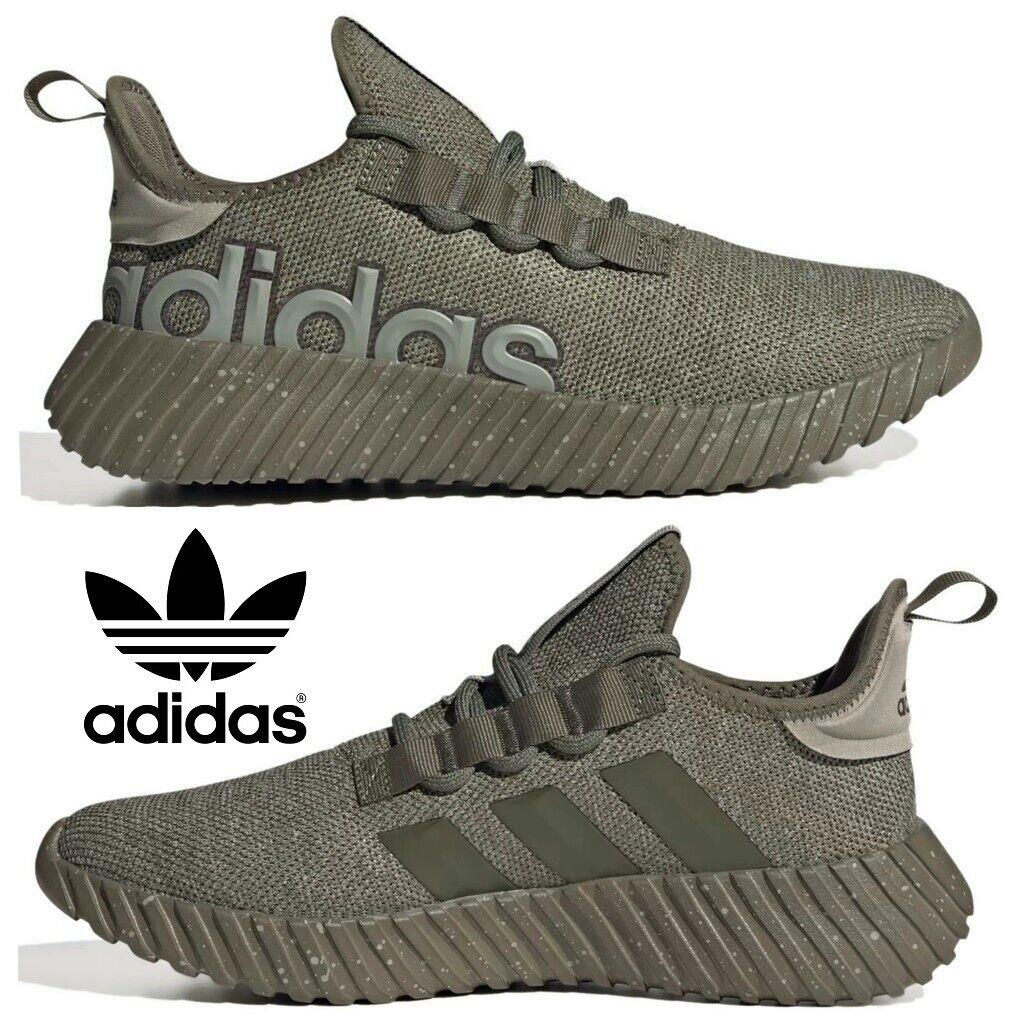 Adidas Originals Kaptir 3 Men`s Sneakers Running Shoes Gym Casual Sport Gray - Gray, Manufacturer: Olive Strata / Olive Strata / Silver Pebble