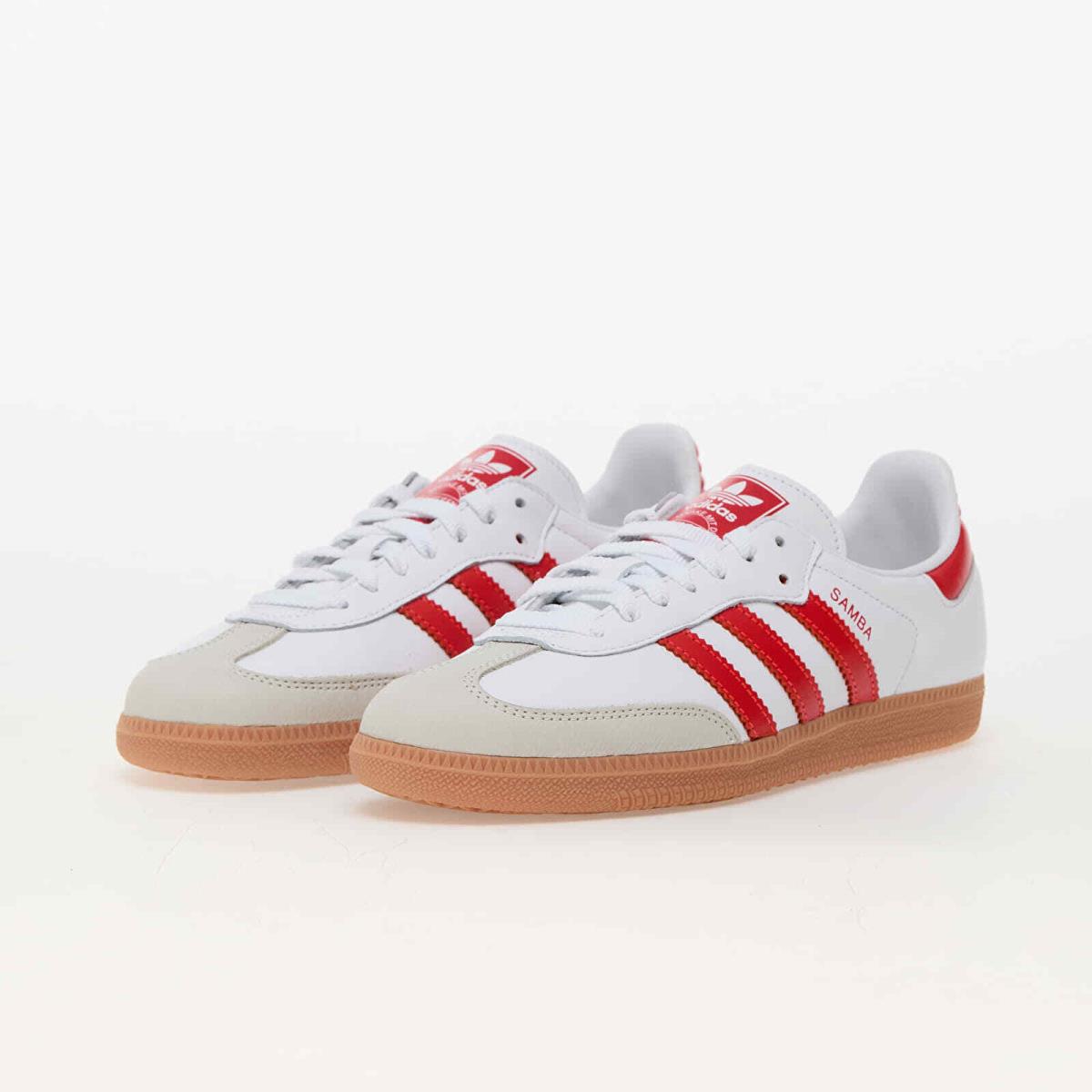 W Adidas Originals Samba OG Solar Red Gum IF6513 Casual Shoes Leather Sneakers