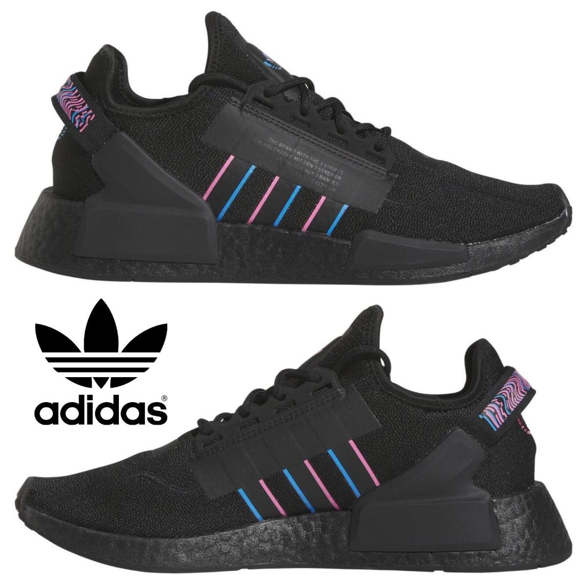 Adidas Originals Nmd R1 Men`s Sneakers Running Shoes Gym Casual Sport Black - Black, Manufacturer: Black