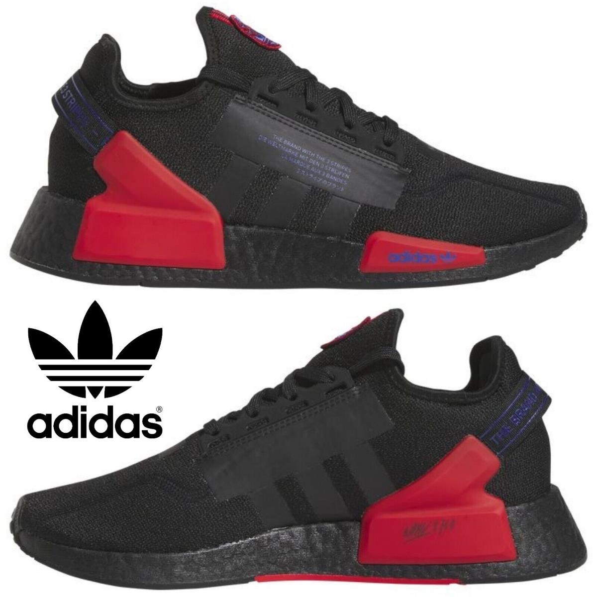 Adidas Originals Nmd R1 V2 Men`s Sneakers Running Shoes Gym Casual Black Red