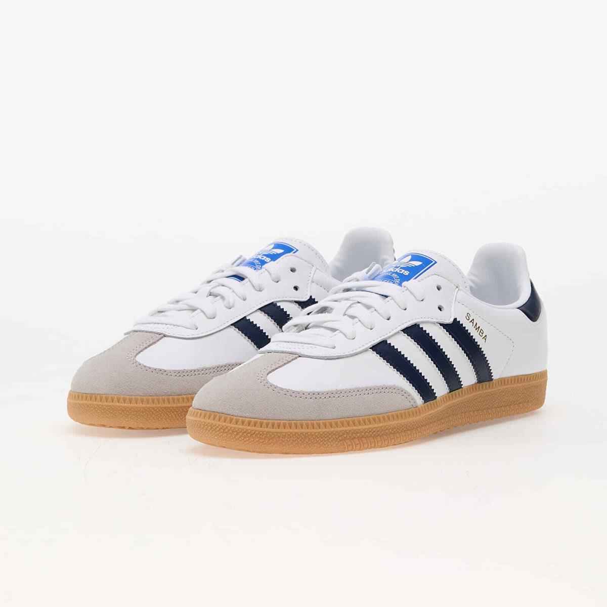 Adidas Originals Samba OG White Night Indigo IF3814 Casual Mens Shoes Sneakers