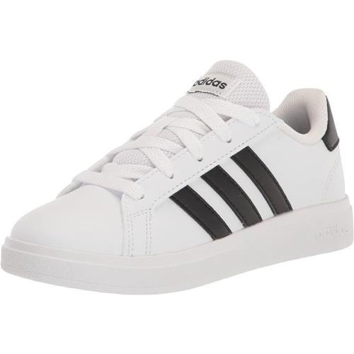 Unisex Kids Adidas Grand Court 2 Tennis Shoe GW6511 Color White/black - White