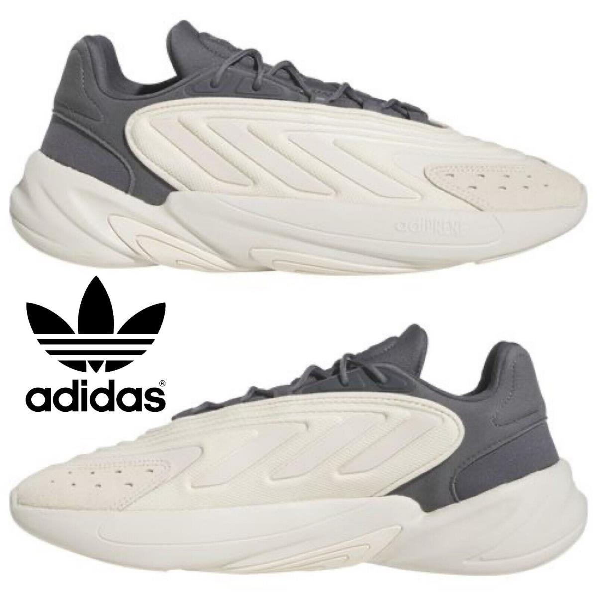 Adidas Originals Ozelia Men`s Sneakers Comfort Sport Running Shoes Bold Chunky - Gray, Manufacturer: Tan/Grey
