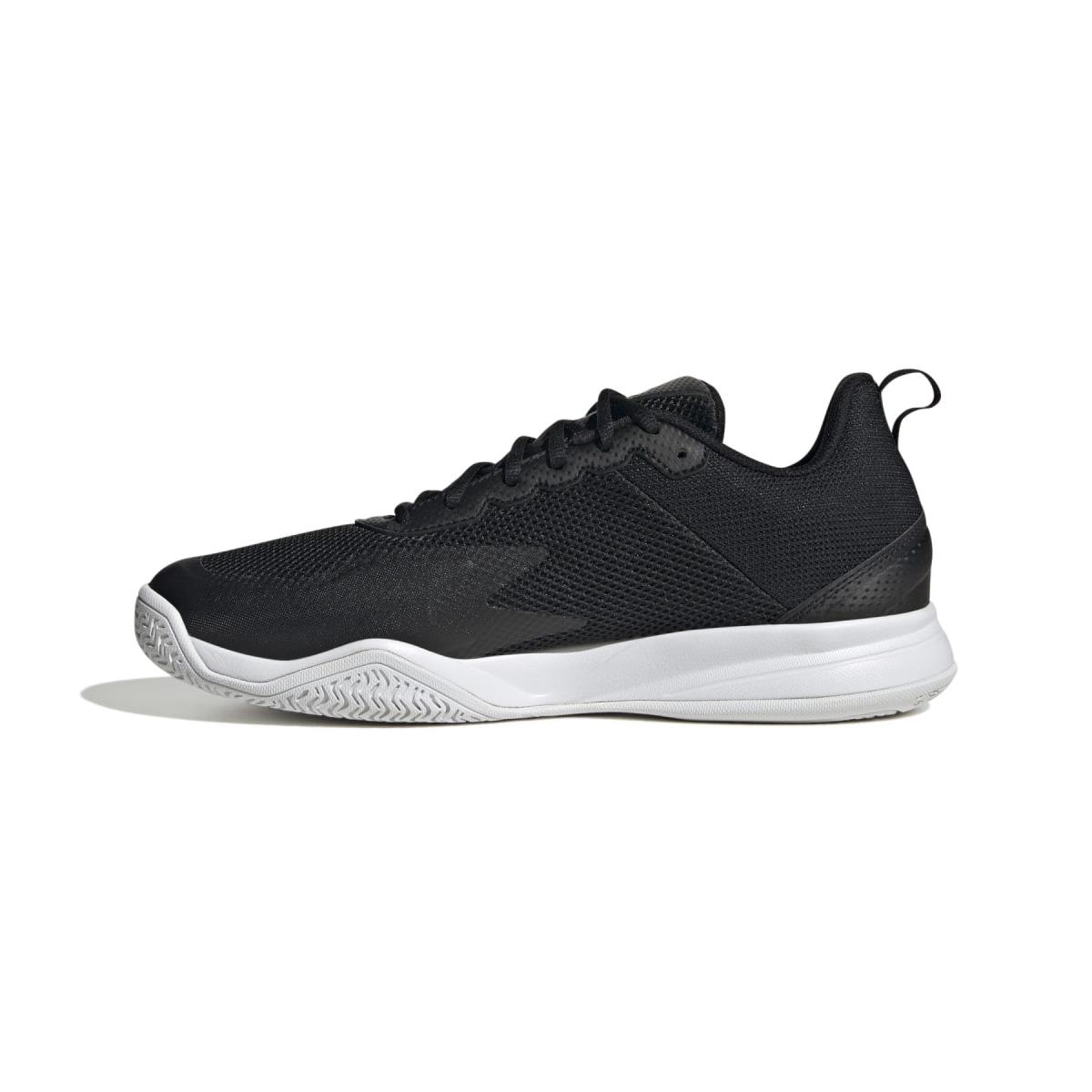Adidas Men`s Courtflash Speed Sneaker Core Black/White/Matte Silver