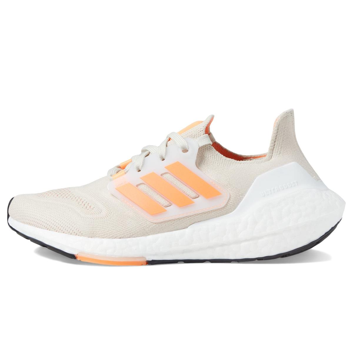 Adidas Women`s Ultraboost 22 Running Shoe 6 AU Alumina/Beam Orange/Black