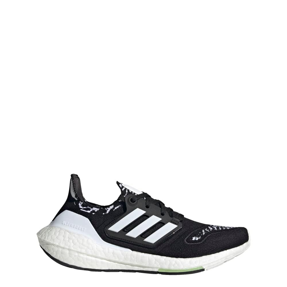 Adidas Women`s Ultraboost 22 Running Shoe 6 AU Black/White/Almost Lime