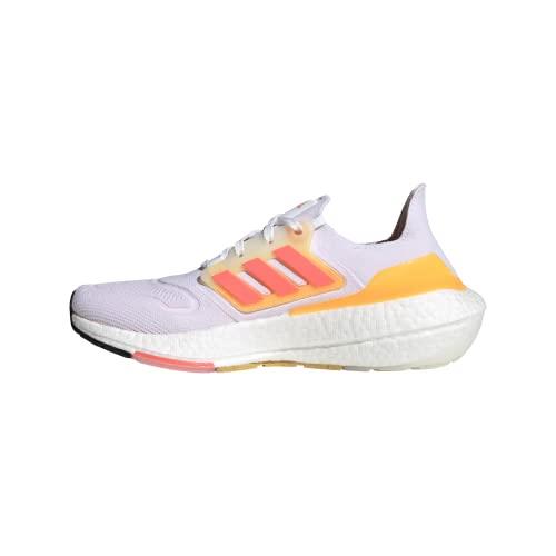 Adidas Women`s Ultraboost 22 Running Shoe 6 AU White/Turbo/Flash Orange