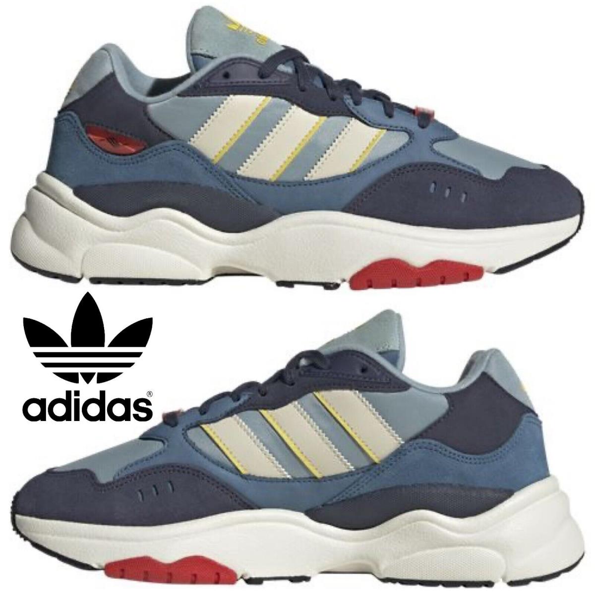 Adidas Retropy F90 Men`s Sneakers Running Shoes Gym Casual Sport Gray Navy