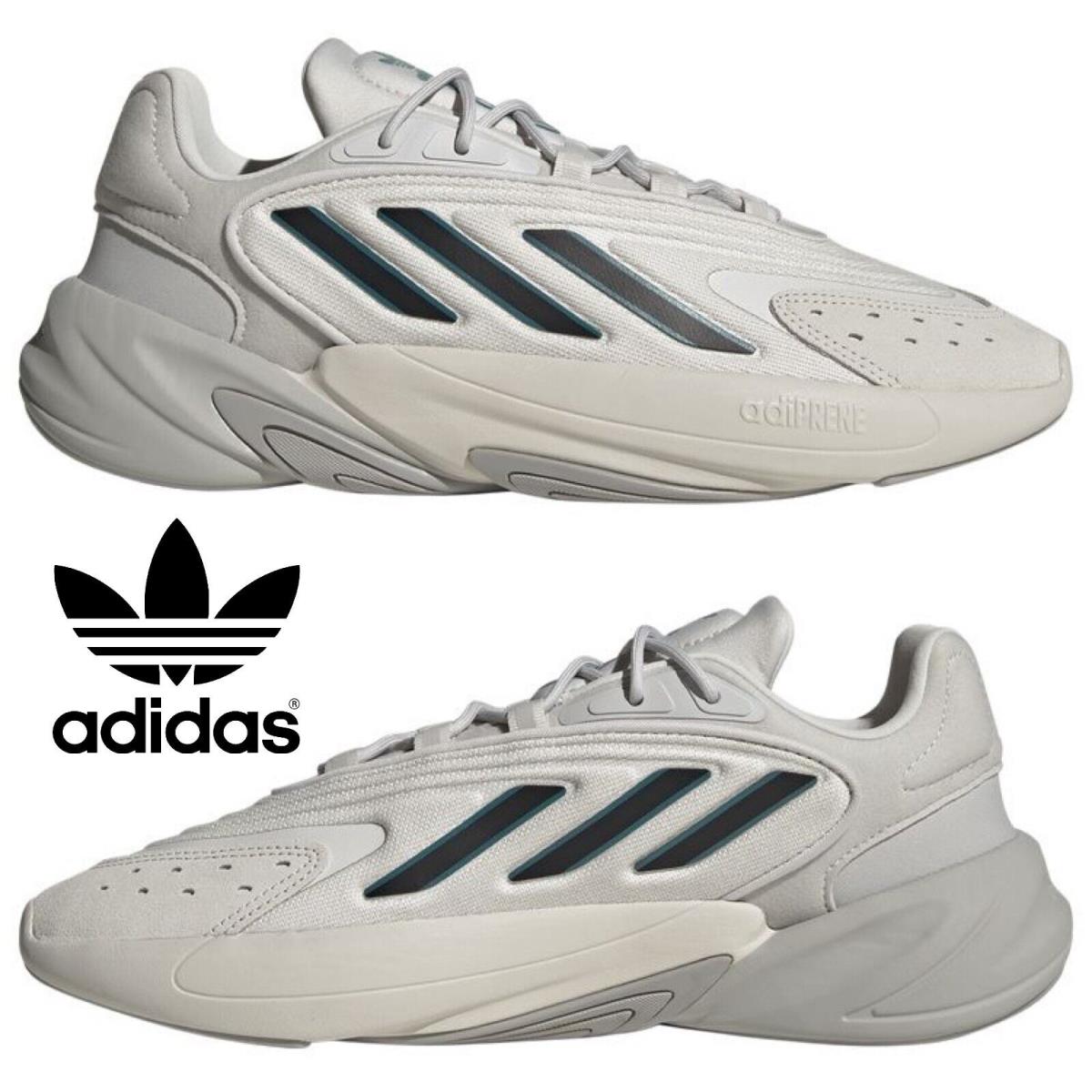 Adidas Originals Ozelia Men`s Sneakers Comfort Sport Running Shoes Bold Chunky - Gray, Manufacturer: Grey/Black/Green