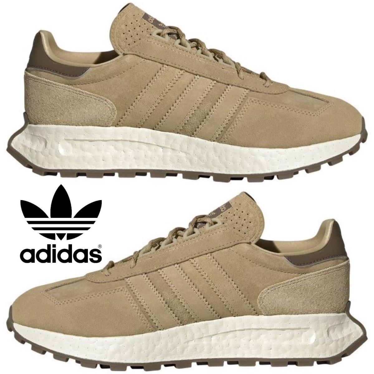 Adidas Retropy E5 Men`s Sneakers Running Shoes Gym Casual Sport Beige Brown