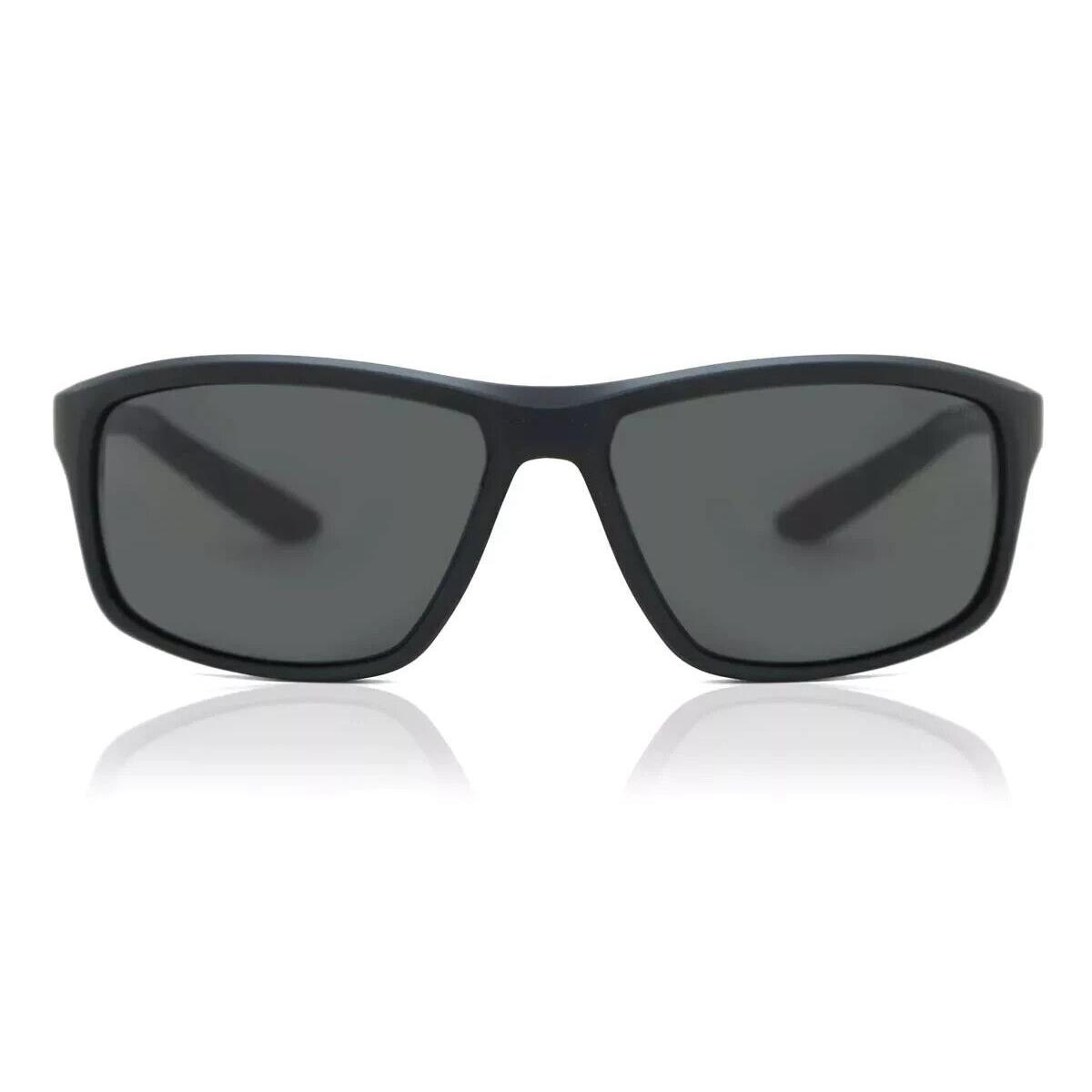 Nike ADRENALINE-22-DV2372-010-6415 Matte Black Sunglasses - Frame: MATTE BLACK, Lens: DARK GREY