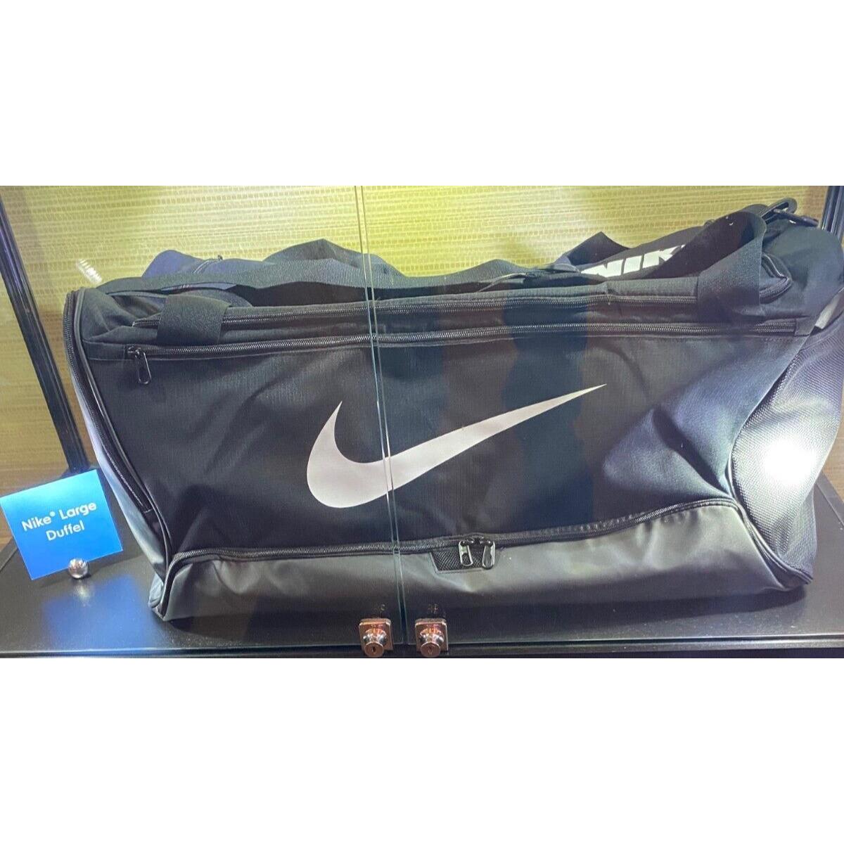 Nike Brasilia 95 L Men`s Large Duffle Training Bag - Black - Black