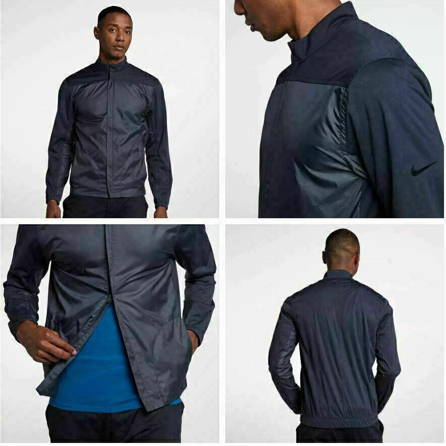 Nike Shield Full-zip Golf Jacket 892274-451 Men`s 2XL Navy Lightweight