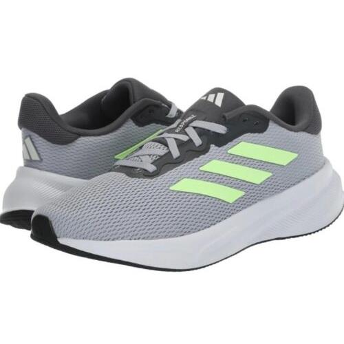 Adidas Response Men s Shoes Running/fitness Halo Silver/green Spark/sz 11.5