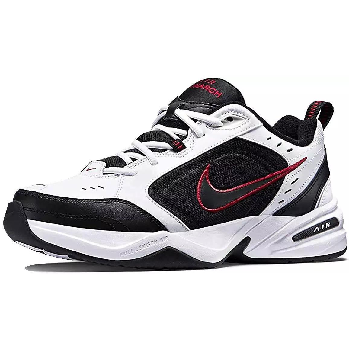 Nike Mens Air Monarch IV 4E Walking Shoes Box NO Lid 416355 101 - WHITE /BLACK