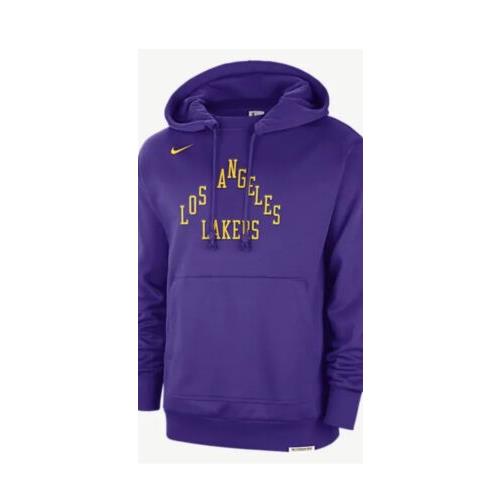 Los Angeles Lakers Nike City Edition Fleece Pullover Hoodie Mens Large
