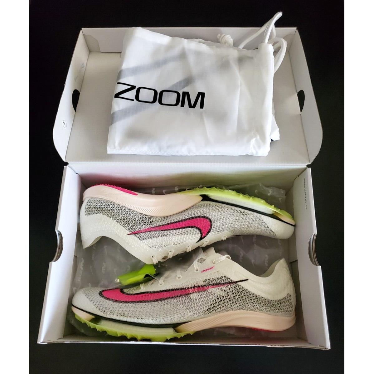 Men`s Nike Air Zoom Victory White Pink Track Spikes Shoes CD4385 101 Size 14 - White