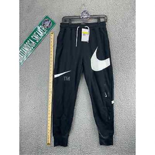 Nike Sweatpants Mens Small Black Sportswear Big Swoosh Logo Jogger Pants