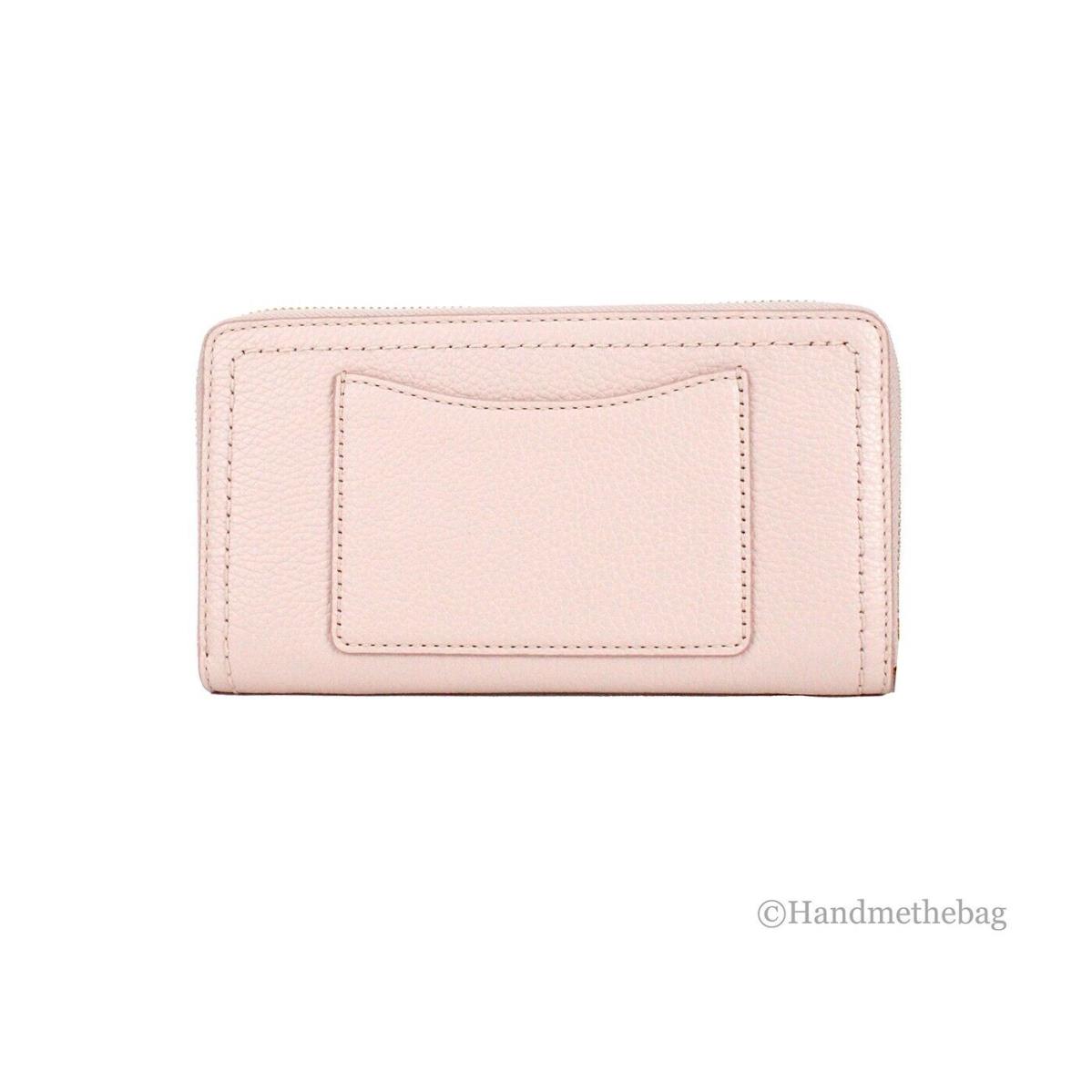 Marc Jacobs Large Peach Whip Pebble Leather Continental Zip Around Phone Wallet