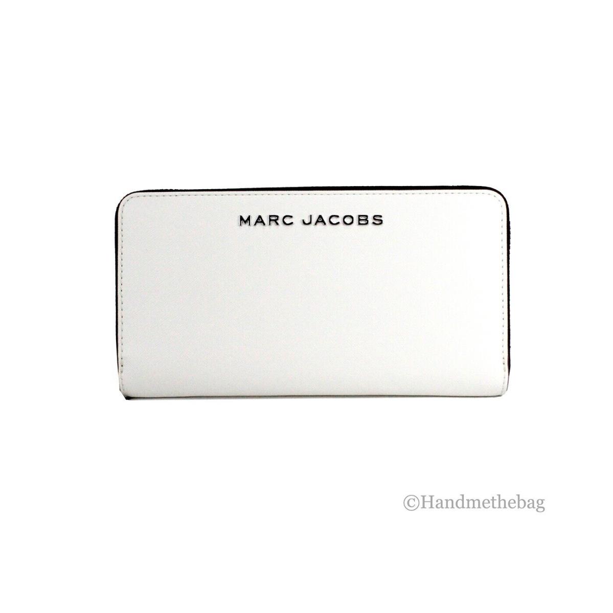 Marc Jacobs Large Cotton Crossgrain Leather Continental Clutch Zip Around Wallet