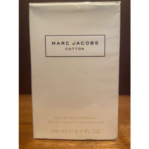 Marc Jacobs Cotton 3.4 OZ / 100 ML Eau De Toilette Spray For Women Rare