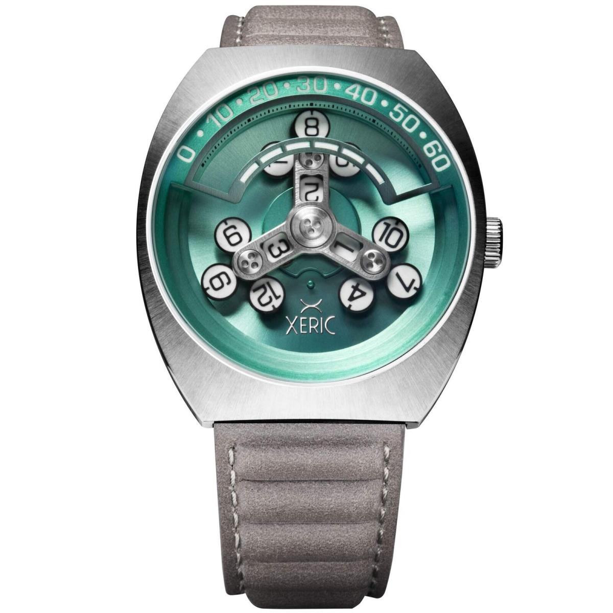 Xeric Scrambler Automatic Wandering Hour Aqua Gray Watch