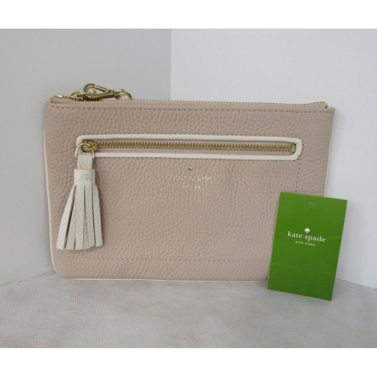 Kate Spade Tinie Chester Street Wristlet Wallet Rose Cloud Cement