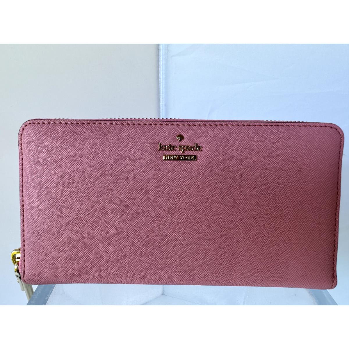 New Kate Spade Women`s Wallet Lacey Cameron Street Pink Clutch