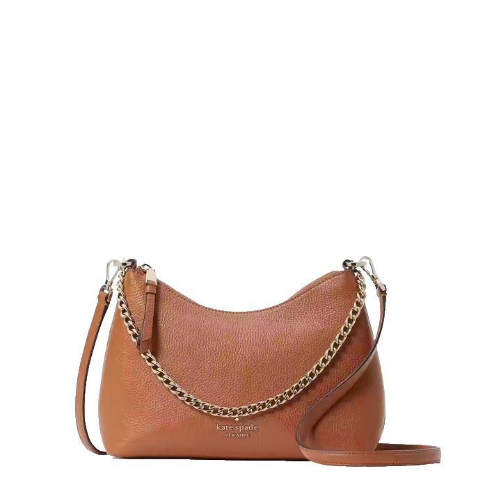 Kate Spade Zippy Pebbled Leather Convertible Crossbody - Warm Gingerbread