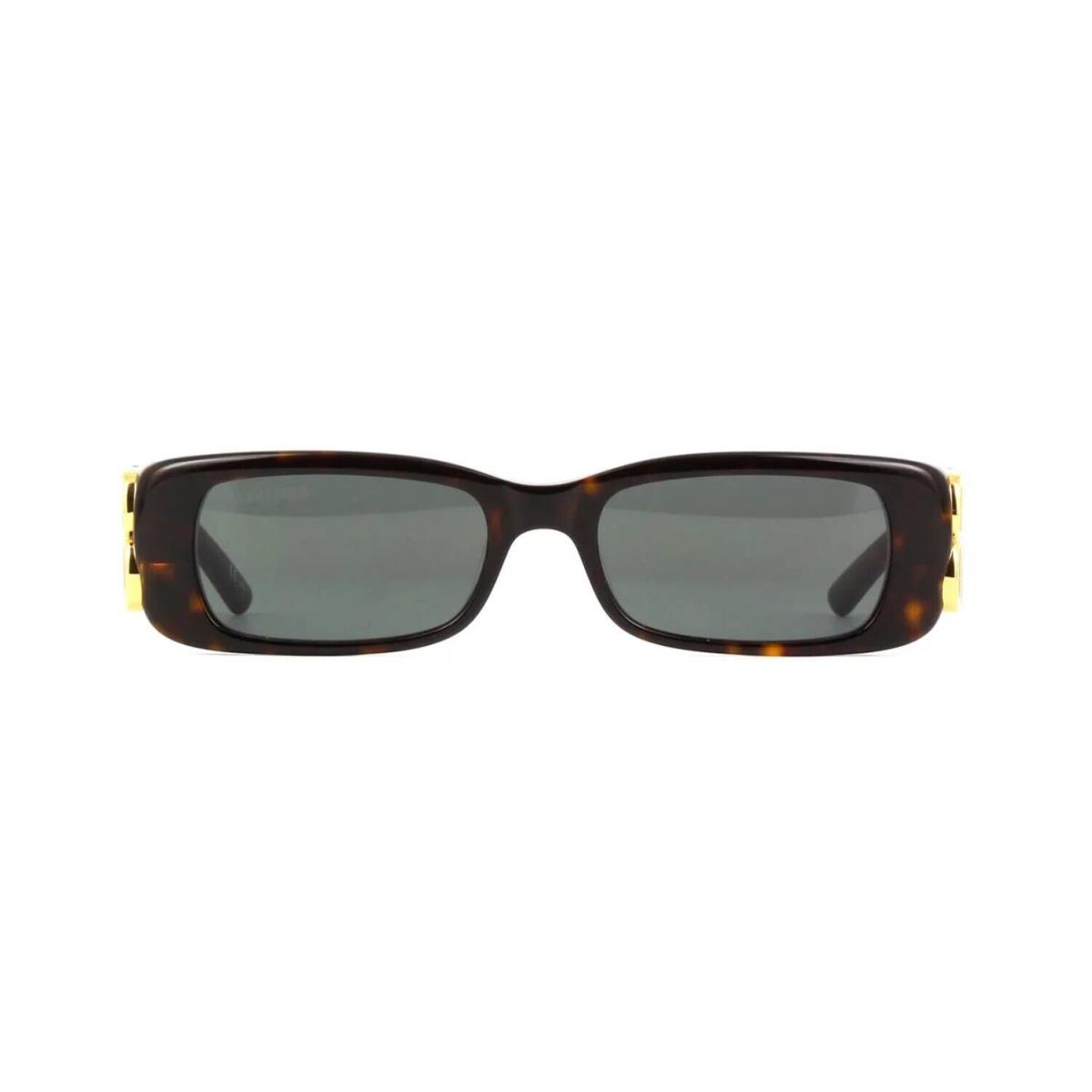 Balenciaga BB0096S Havana/green 002 Sunglasses